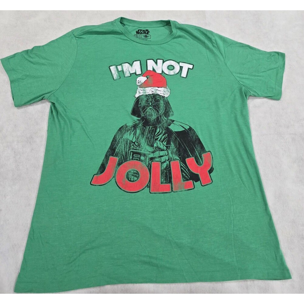 Star Wars Santa Darth Vader Green Christmas T Shirt Size 2XL